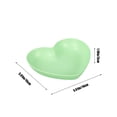 thumbnail image 3 of Birdeem Plastic Plates Reusable,Heart Plates W 5.91Inch X L 5.51Inch Impregnable Dinner Plates Dishwasher Microwave Safe Plastic Plates Reusable Lightweight Plates for Kitchen or Camping, 3 of 6