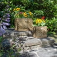 thumbnail image 3 of Grapevine Nesting Polyrattan Planter, Square, 2-Pack, 3 of 11