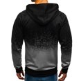 thumbnail image 3 of Qertyioot Hauts pour Hommes Mode Veste Décontractée Extérieur Manches Longues Manteau Chaud, 3 of 5