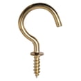 thumbnail image 1 of Hardware Essentials 7/8" Brass Cup Hook, 1 of 2
