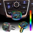 thumbnail image 1 of HOARBOEG 20W Car Bluetooth 5.0 Wireless Handsfree Car FM Transmitter Receiver Radio MP3 Adapter Player Clearance Sale, 1 of 9