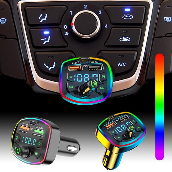 Birdeem Bluetooth Car Adapter,Bluetooth Car Adapter,20W Car Bluetooth 5.0 Wireless Handsfree Car Fm Transmitter Receiver Radio Mp3 Adapter Player,Bluetooth Fm Transmitter for Car