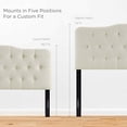 thumbnail image 4 of Modway Annabel Tufted Button Linen Fabric Upholstered Queen Headboard in Ivory, 4 of 5