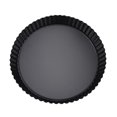 thumbnail image 4 of Removable Pizza Bakeware, 9 Inch Black Round High-carbon Steel Removable Tart Pan, Quiche For Cakes Baking Pizza Tarts, 4 of 8