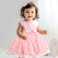 thumbnail image 1 of Robes d'Été pour Filles Sans Manches Tutu pour Filles Robe d'Anniversaire Robe en Tulle pour Tout-Petits Filles 0-3 Mois, 1 of 7