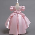 thumbnail image 4 of HXWCHs Robe Fille Élégante en Satin Dos Nu Robe de Concours pour Filles Performance sur Scène et Rose Pâle 3-4 Ans, 4 of 6