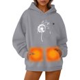 thumbnail image 4 of RXIRUCGD Sweat à Capuche Chauffant Unisexe Rechargeable par Usb Lavable pour Hommes et Femmes (Gris, Taille : L), 4 of 8