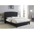 thumbnail image 3 of Best Master Frances Solid Wood/Fabric Upholstery Cal King Platform Bed in Black, 3 of 3