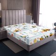 thumbnail image 3 of Erosebridal Cartoon Bus Car Queen Sheet Sets, Street House Bedding Queen Size, Construction Vehicle Decor, 3 of 6