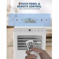 thumbnail image 3 of 10500 BTU Portable Air Conditioners, 3-In-1 Portable AC Units for Rooms with Dehumidifier, Quiet Room Air Conditioner Cools Up to 450 Sq.Ft., Energy Efficient, Remote, 24Hrs Timer, Auto Swing, White, 3 of 7