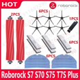 thumbnail image 2 of Roborock S7 S70 S75 S7Max s7MaxV T7S Plus Main Side Brush Mops Cloths HEPA Filter Kit Robotic Vacuum Cleaner Accessories, 2 of 5
