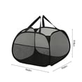 thumbnail image 3 of Mesh Laundry Hamper, Wide Opening With Side Pocket, Breathable Sturdy Foldable Space Saving, For Laundry Clothes Storage, Portable Travel Companion, Easy To Store, 3 of 7