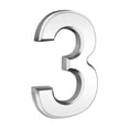 thumbnail image 1 of Dvkptbk Plastic Digital Stickers 3 Inch Silve Modern House Numbers Mailbox Numbers 0-9 Self-Adhesive Street Door Home Address Metal Numbers for Outside or Inside Signs Easy Install Home Decor, 1 of 2