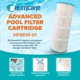 thumbnail image 2 of Hurricane 2 Pack HF8610-01 Advanced Pool and Spa Filter Cartridge Replacement, 2 of 9