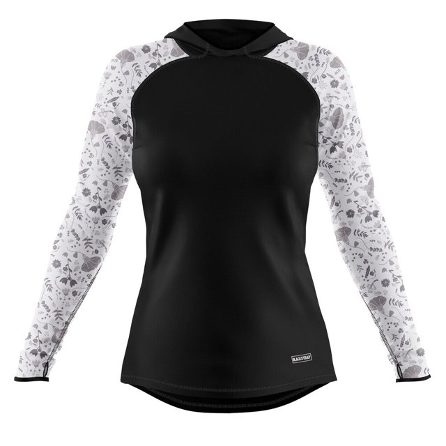 BLACKSTRAP Haut de Base Thermique à Capuche pour Femmes Gris Ashley, S