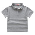 thumbnail image 3 of XZNGL Childrens Summer Solid Color Short-sleeved Top Mens And Womens Big Childrens Solid Color T-shirt, 3 of 9