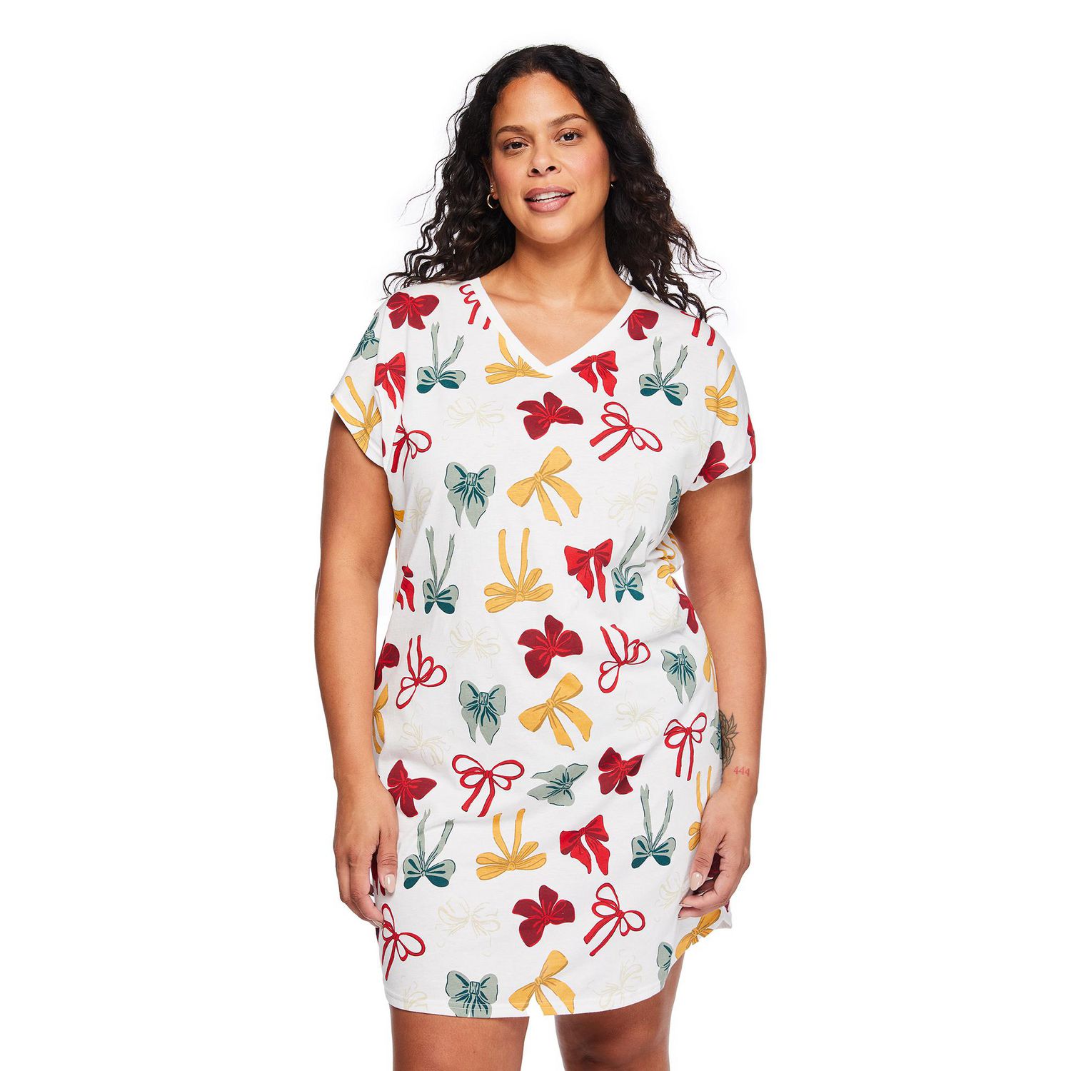 George Women's Plus V-Neck Nightshirt