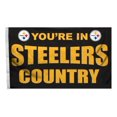 thumbnail image 1 of Pittsburgh Steelers 3'x5' Country Design Flag, 1 of 1