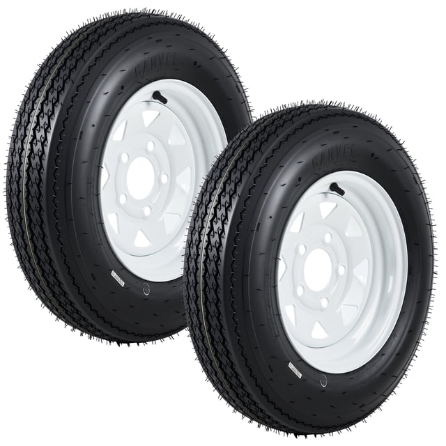 BeesClover Trailer Tire & Wheel Assembly Set of 2, 760LB Capacity for Utility & Boat Trailers
