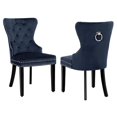 thumbnail image 1 of Costaelm Modern Tufted Velvet Dining Side Chair, Navy Blue (Set of 2), 1 of 7