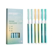 Ballpoint Pens 0.5mm Black, ZZkhGO High Capacity Quick Dry Student Pens, Smooth Writing Liquid Ink Rollerball Pen Set with Clip for School Office, Green