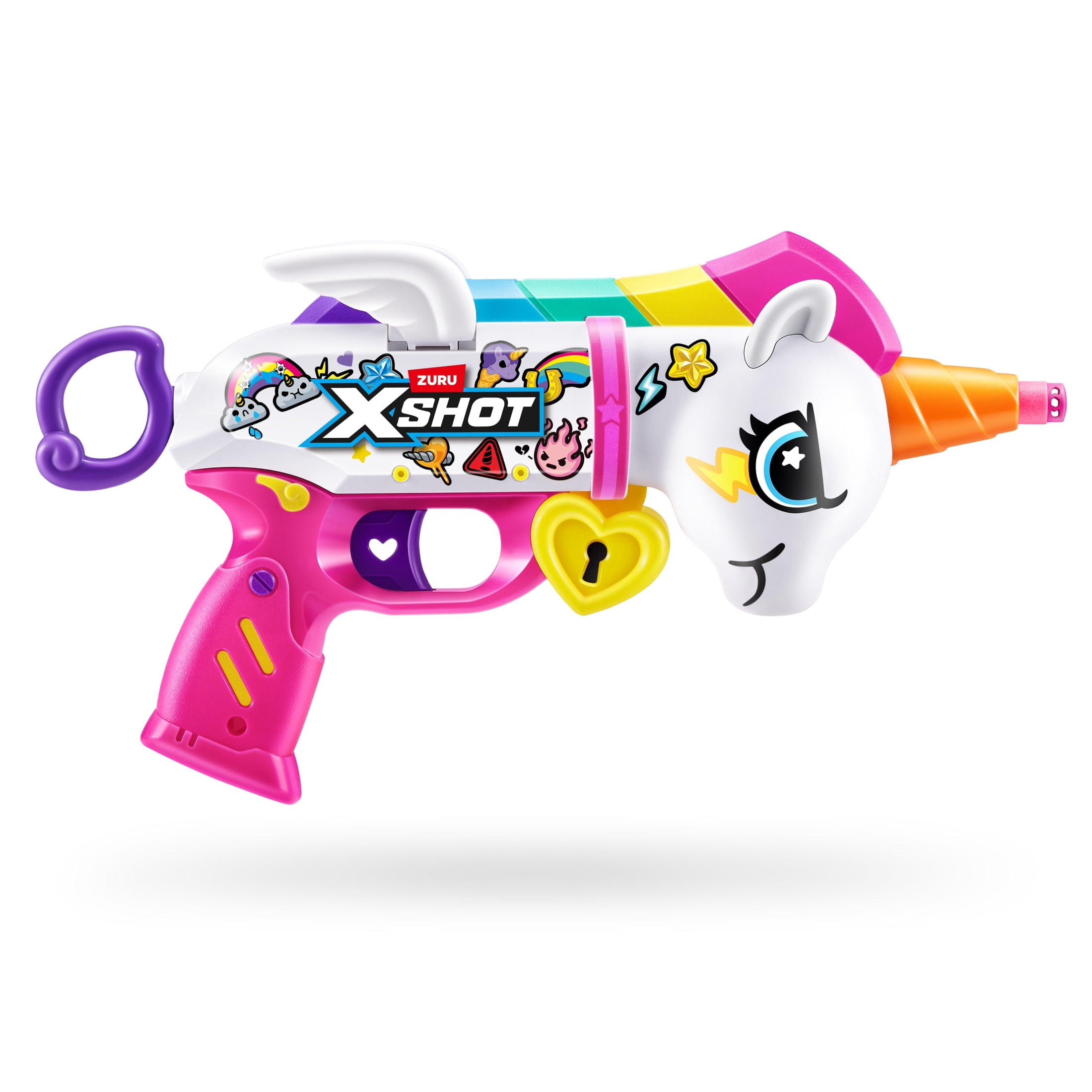 Pistolet à fléchettes XSHOT Blastercorn avec 16 Fléchettes à poche d'air, jouet d'extérieur de ZURU pour les enfants de 8 ans et plus
