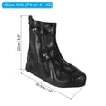 thumbnail image 2 of Unique Bargains Couvre-Chaussures Imperméables en Silicone Réutilisables et Pliables 30,5x22 cm, Surchaussures Imperméables, Noir, 2 of 7