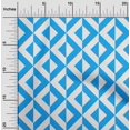 thumbnail image 2 of oneOone Viscose Chiffon Blue Fabric Geometric Craft Projects Decor Fabric Printed By The Yard 42 Inch Wide, 2 of 4