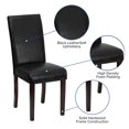 thumbnail image 2 of 2 pièces Chaise Parsons LeatherSoft noire, 2 of 9