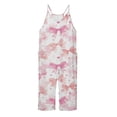 thumbnail image 4 of Girls Jumpsuit Star Print Jumpsuits Rompers for Girls Spaghetti Strap Rompers with Pockets Girls Outfit 4-5 Y, 4 of 5