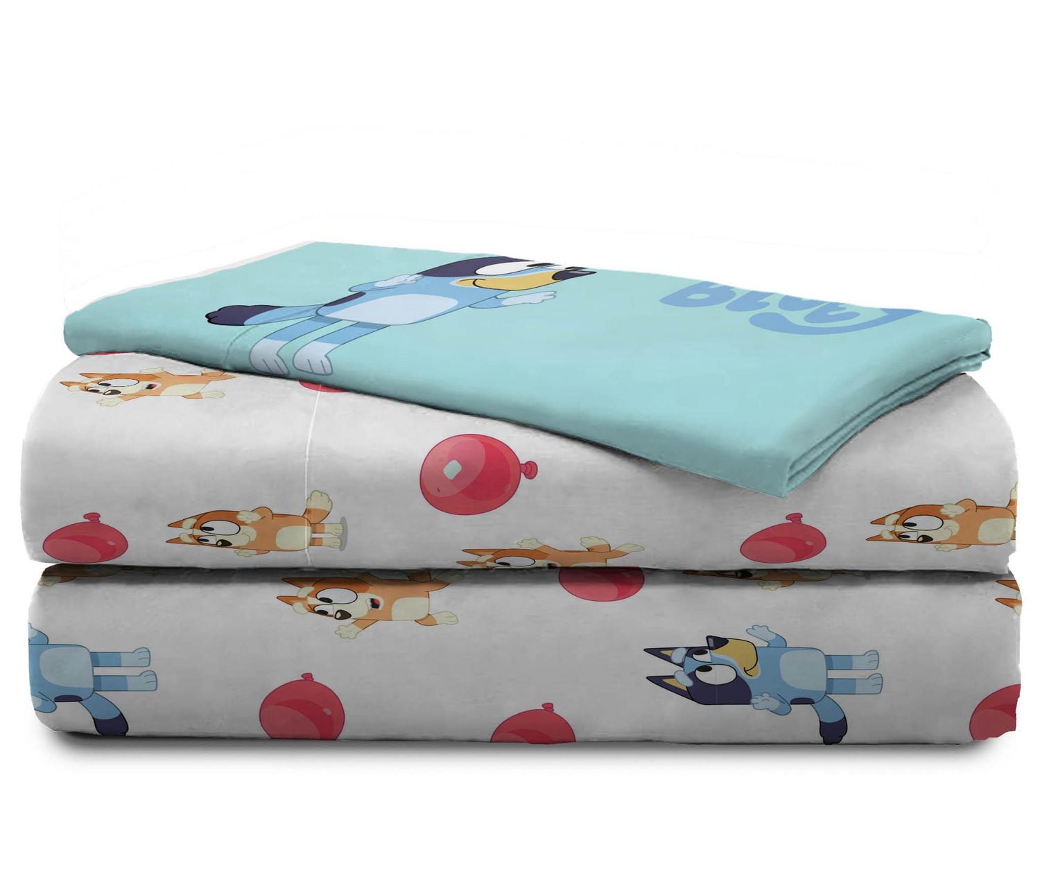 Bluey 'Buddies' 4-Piece Full Sheet Set, Kids 100% Polyester