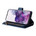 thumbnail image 2 of Case for Samsung Galaxy S20 Plus 5G Cover Zipper Pocket Wallet Case Magnetic Protective - Blue, 2 of 5