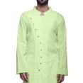 thumbnail image 3 of Atasi Cotton Satin Angrakha Style Long SleeveKurtaFor Men Solid DesignerKurta, 3 of 5