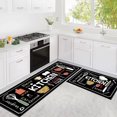 thumbnail image 1 of Kitchen Utensils Rugs Black Kitchen Mats for Floor 2 Piece, Anti Fatigue Floor Mat for Kitchen, Kitchen Floor Mats for in Front of Sink and Kitchen Matt for Standing for Kitchen Decor 17"X30"+17"X47", 1 of 5