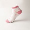 thumbnail image 4 of GDREDA Womens Cancer Awareness Socks Ribbon Soft Sport Sock Bulk Pack Lace Socks Socks for Women Circulation Socks for Women 6 Socks Pack Non Socks Running Women Socks Womens Socks, 4 of 4
