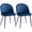 Blue, variant on HOMCOM Dining Chairs Set of 2, Mid-Back Velvet-touch Upholstery Side Chair