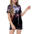 thumbnail image 1 of Ensemble de Pyjama pour Adolescentes, Haut à Boutons Graphique, Ensemble de Pyjamas Mode pour Filles, Pyjamas pour Garçons, Taille 12-13 Ans, 1 of 4