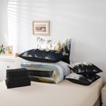 thumbnail image 4 of YST Modern Graffiti Bedding Set, Gradient Brush Strokes Comforter Set, 7-Piece, Contemporary Style, King, 4 of 4