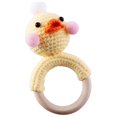 thumbnail image 3 of Cartoon Knitting, Hand Crochet Weaving, Ringing Bell, Wooden Ring, the Bell Inside Can Make A Sound F, 3 of 4