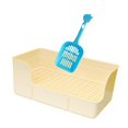 thumbnail image 2 of Milaget Rabbit Litter for Cage Bedpan Ferret Guinea Pig Potty Tray Corner Litter Pan White, 2 of 9