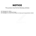 thumbnail image 2 of Transit Auto Front Disc Brake Rotors and Ceramic Pads Kit for Car Volkswagen GTI Audi A3 Quattro CC K8A-103959, 2 of 11