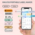 thumbnail image 2 of yeacher D30 PRO Imprimante Thermique Compacte - 203 Dpi, Largeur d'Étiquette 15 mm, Bluetooth 5.0, Compatible iOS/Android, Batterie Intégrée, Rouleau d'Étiquettes Blanc Inclus (15 mm*5,4 m), 2 of 6