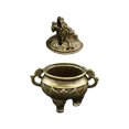 thumbnail image 4 of Porte-encens Tête de Dragon Dorée pour Déco en Laiton Format Compact, 4 of 8