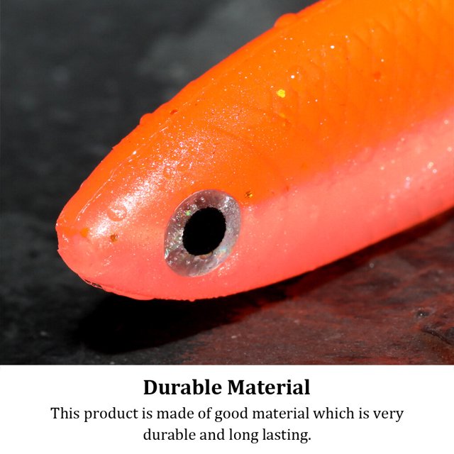 10Pcs Lure Bait Fishing Soft Bionic Tail Moving Swim Loach Artificial Bass Tackle Fake Goods Moving Bouncing Sinking Swimming Accessory A Large