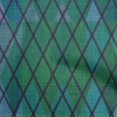 thumbnail image 1 of oneOone Silk Tabby Green Fabric Argyle Sewing Craft Projects Fabric Prints By Yard 42 Inch Wide, 1 of 4