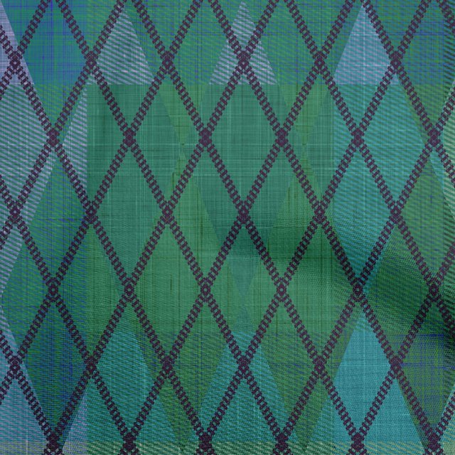 oneOone Silk Tabby Green Fabric Argyle Sewing Craft Projects Fabric Prints By Yard 42 Inch Wide