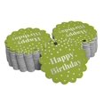 thumbnail image 1 of Inkdotpot Happy Birthday Bottle Tag Real Silver Foil Favor Hang Tags 50 Pack, 1 of 1