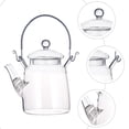 thumbnail image 2 of Household Teapot Glass Heating Pot Scented Tea Pot Transparent Tea Serving Pot, 2 of 8