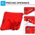 thumbnail image 3 of KOMI Kids Case for iPad Mini 1st/2nd/3rd/4th/5th Generation 7.9-inch - Screen Protector Included - Butterfly Kickstand - Child Friendly EVA Foam Shockproof Cover Case with Shoulder Strap Red, 3 of 5