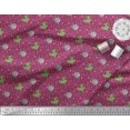thumbnail image 3 of Soimoi Poly Georgette Fabric Geometric Shapes,Crocodile & Rhinoceros Kids Fabric Prints by Yard 42 Inch Wide, 3 of 3